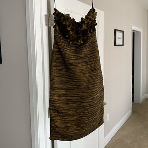 Tube dress with floral bust